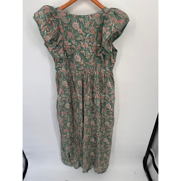 SAYLOR Ruffle Shouler Darya Maxi Dress // S - Picture 12 of 12